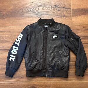 Nike Kids Black Bomber Jacket
